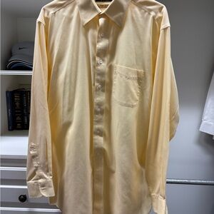 Men's Roundtree & Yorke Gold Label Yellow Dress Shirt